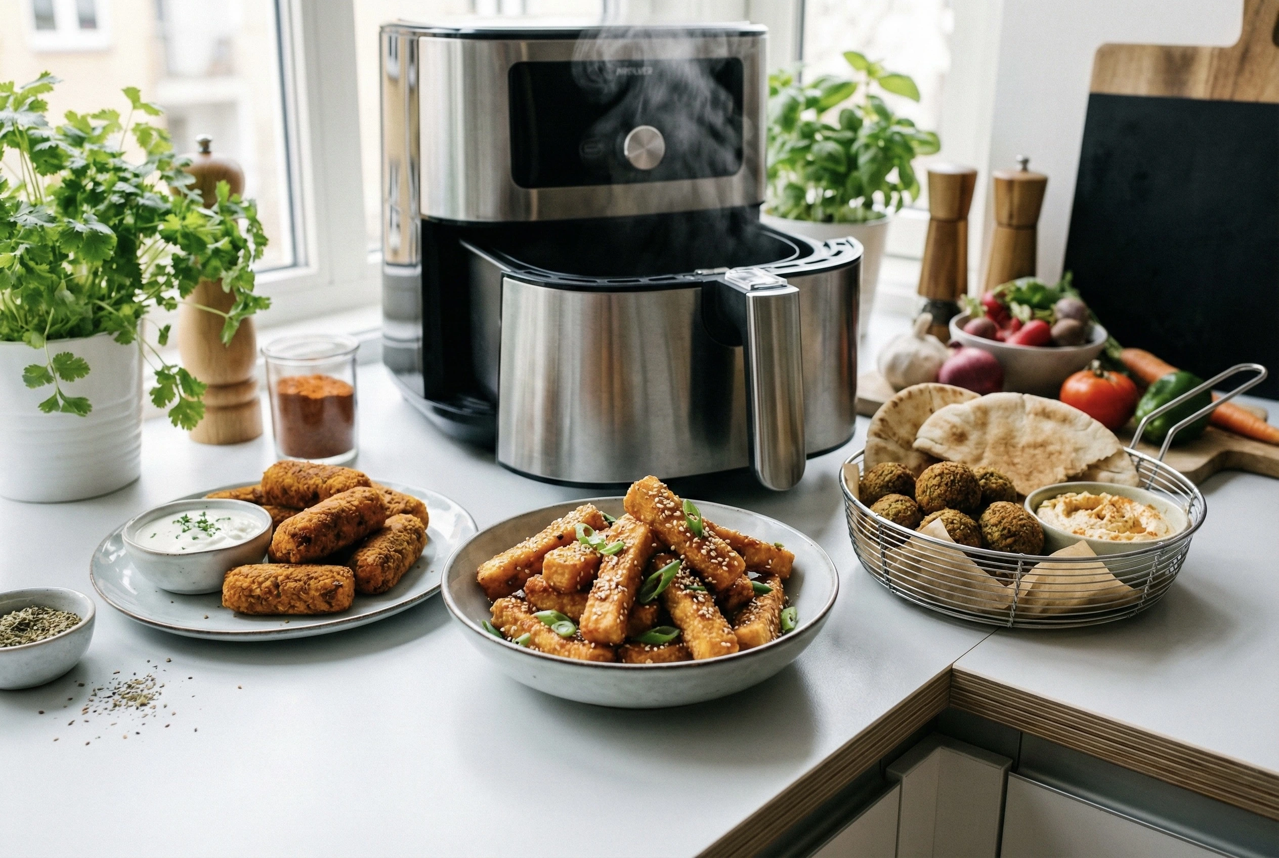 3 idées de recettes végétariennes express au Airfryer