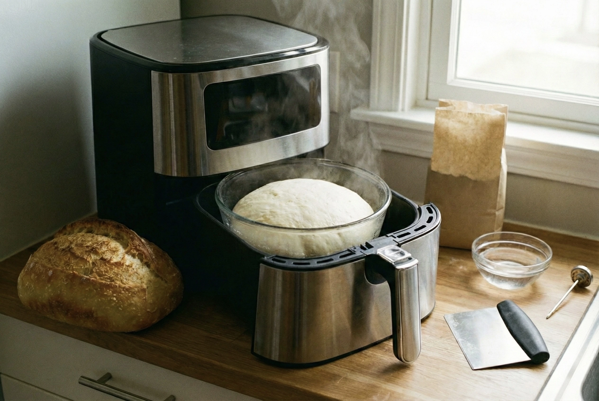 Faire lever une pâte à Pain au Airfryer