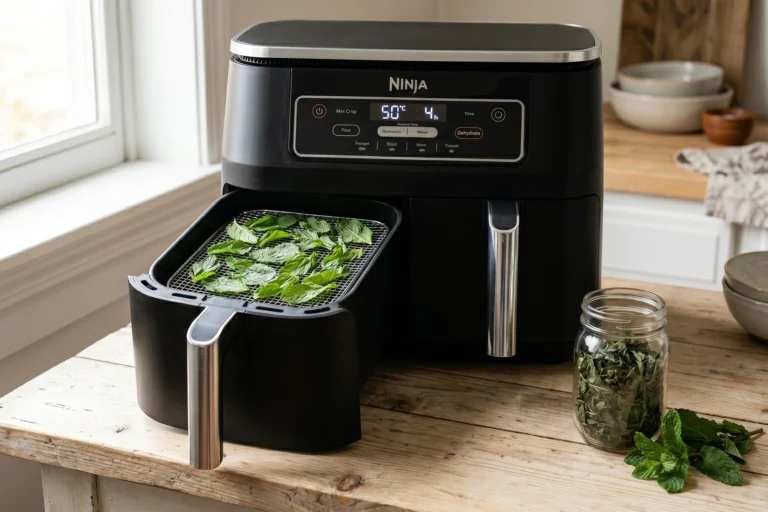 Déshydrater de la Menthe au Air Fryer Ninja