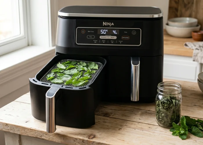 Déshydrater de la Menthe au Air Fryer Ninja